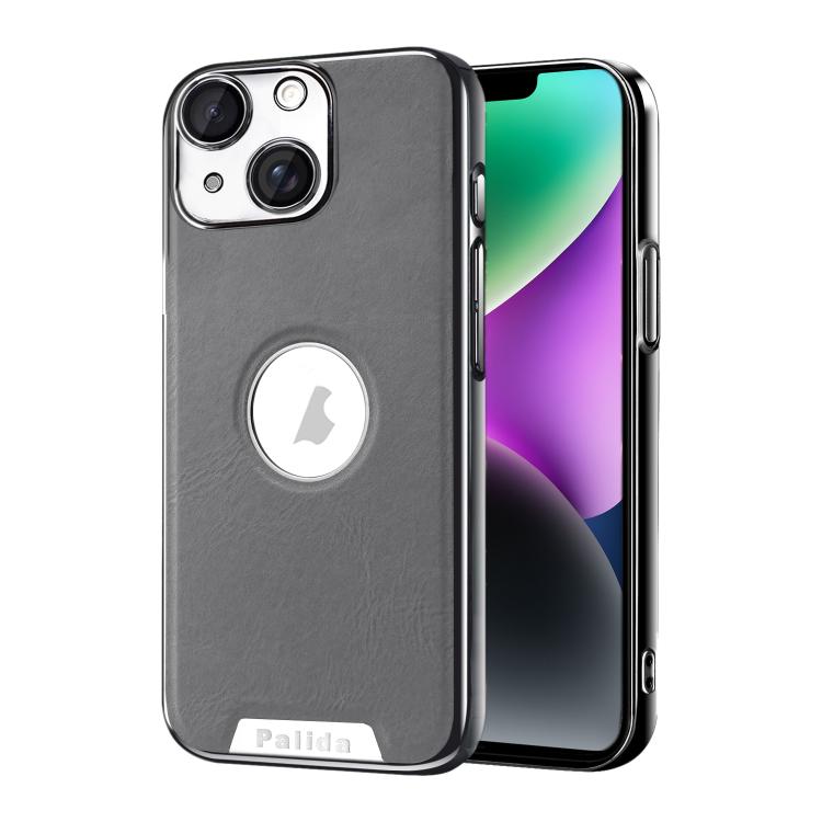Custodia per telefono Palida in ecopelle vegana antiurto con finitura elettrolitica in stile Mecha., For iPhone 15 Pro, For iPhone 15, For iPhone 14, For iPhone 14 Pro