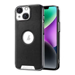 Custodia per telefono Palida in ecopelle vegana antiurto con finitura elettrolitica in stile Mecha., For iPhone 15 Pro, For iPhone 15, For iPhone 14, For iPhone 14 Pro