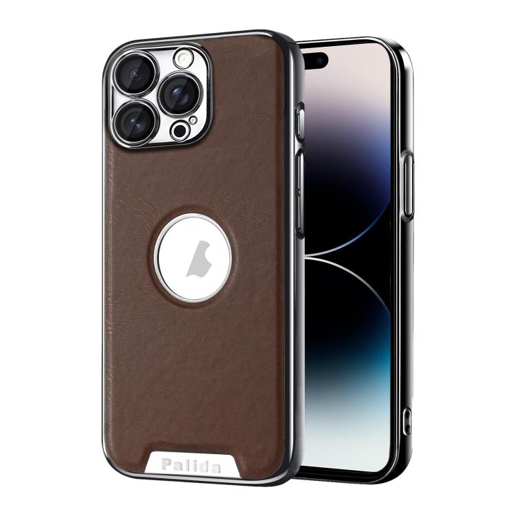Custodia per telefono Palida in ecopelle vegana antiurto con finitura elettrolitica in stile Mecha., For iPhone 15 Pro, For iPhone 15, For iPhone 14, For iPhone 14 Pro