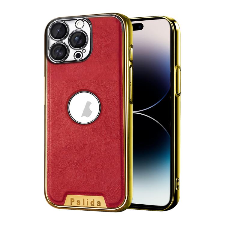 Custodia per telefono Palida in ecopelle vegana antiurto con finitura elettrolitica in stile Mecha., For iPhone 15 Pro, For iPhone 15, For iPhone 14, For iPhone 14 Pro