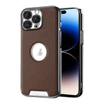 Custodia per telefono Palida in ecopelle vegana antiurto con finitura elettrolitica in stile Mecha., For iPhone 14 Pro Max, For iPhone 13 Pro Max, For iPhone 13 Pro, For iPhone 13