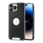 Custodia per telefono Palida in ecopelle vegana antiurto con finitura elettrolitica in stile Mecha., For iPhone 14 Pro Max, For iPhone 13 Pro Max, For iPhone 13 Pro, For iPhone 13