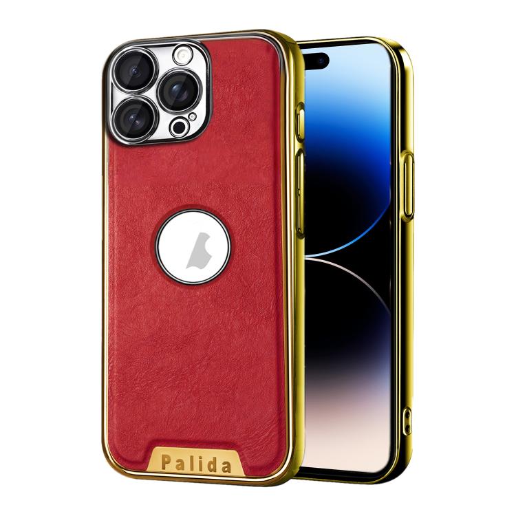 Custodia per telefono Palida in ecopelle vegana antiurto con finitura elettrolitica in stile Mecha., For iPhone 14 Pro Max, For iPhone 13 Pro Max, For iPhone 13 Pro, For iPhone 13