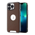 Custodia per telefono Palida in ecopelle vegana antiurto con finitura elettrolitica in stile Mecha., For iPhone 14 Pro Max, For iPhone 13 Pro Max, For iPhone 13 Pro, For iPhone 13