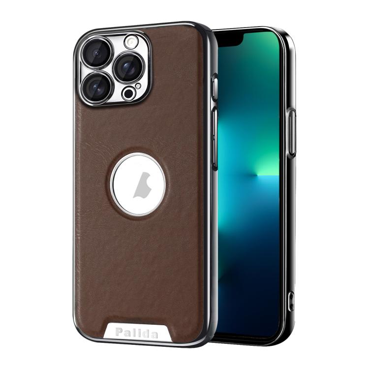 Custodia per telefono Palida in ecopelle vegana antiurto con finitura elettrolitica in stile Mecha., For iPhone 14 Pro Max, For iPhone 13 Pro Max, For iPhone 13 Pro, For iPhone 13