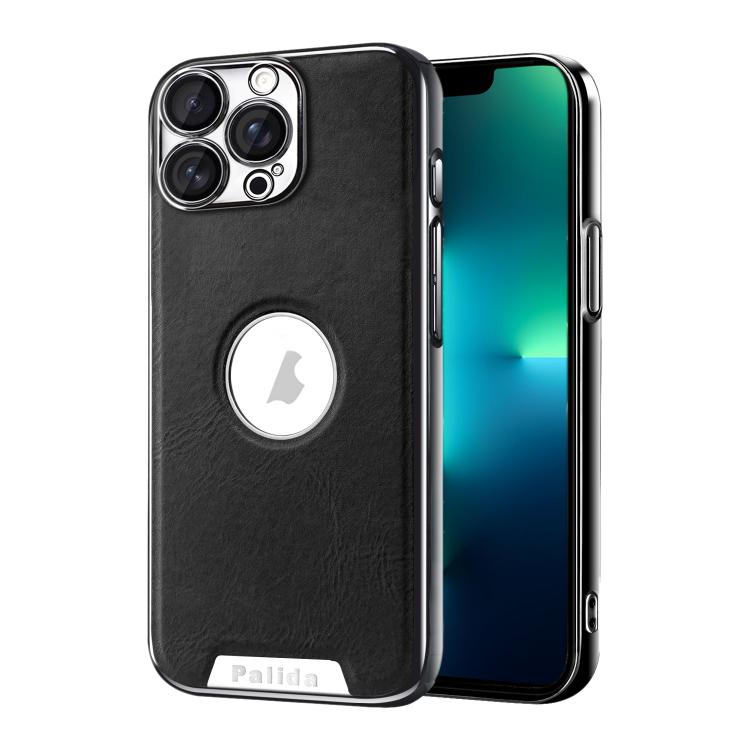 Custodia per telefono Palida in ecopelle vegana antiurto con finitura elettrolitica in stile Mecha., For iPhone 14 Pro Max, For iPhone 13 Pro Max, For iPhone 13 Pro, For iPhone 13
