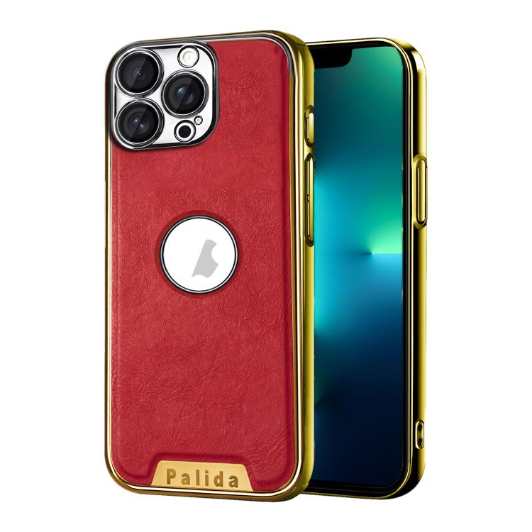 Custodia per telefono Palida in ecopelle vegana antiurto con finitura elettrolitica in stile Mecha., For iPhone 14 Pro Max, For iPhone 13 Pro Max, For iPhone 13 Pro, For iPhone 13