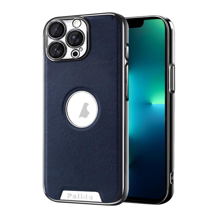 Custodia per telefono Palida in ecopelle vegana antiurto con finitura elettrolitica in stile Mecha., For iPhone 14 Pro Max, For iPhone 13 Pro Max, For iPhone 13 Pro, For iPhone 13