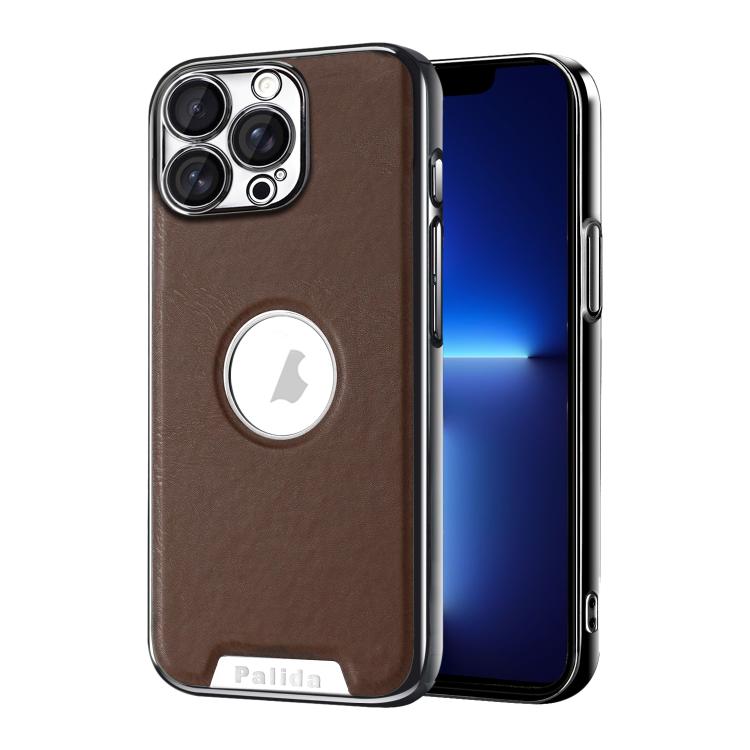 Custodia per telefono Palida in ecopelle vegana antiurto con finitura elettrolitica in stile Mecha., For iPhone 14 Pro Max, For iPhone 13 Pro Max, For iPhone 13 Pro, For iPhone 13