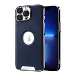 Custodia per telefono Palida in ecopelle vegana antiurto con finitura elettrolitica in stile Mecha., For iPhone 14 Pro Max, For iPhone 13 Pro Max, For iPhone 13 Pro, For iPhone 13