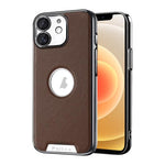 Custodia per telefono Palida in ecopelle vegana antiurto con finitura elettrolitica in stile Mecha., For iPhone 12, For iPhone 12 Pro Max, For iPhone 12 Pro