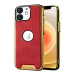 Custodia per telefono Palida in ecopelle vegana antiurto con finitura elettrolitica in stile Mecha., For iPhone 12, For iPhone 12 Pro Max, For iPhone 12 Pro