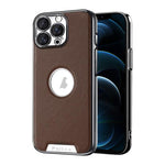 Custodia per telefono Palida in ecopelle vegana antiurto con finitura elettrolitica in stile Mecha., For iPhone 12, For iPhone 12 Pro Max, For iPhone 12 Pro