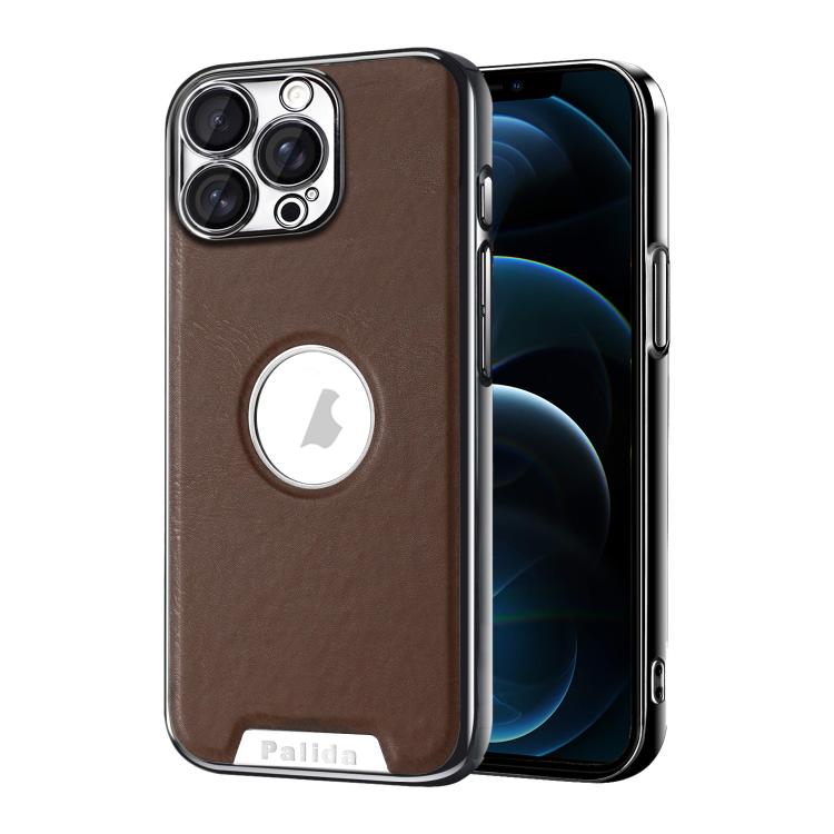 Custodia per telefono Palida in ecopelle vegana antiurto con finitura elettrolitica in stile Mecha., For iPhone 12, For iPhone 12 Pro Max, For iPhone 12 Pro