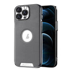 Custodia per telefono Palida in ecopelle vegana antiurto con finitura elettrolitica in stile Mecha., For iPhone 12, For iPhone 12 Pro Max, For iPhone 12 Pro