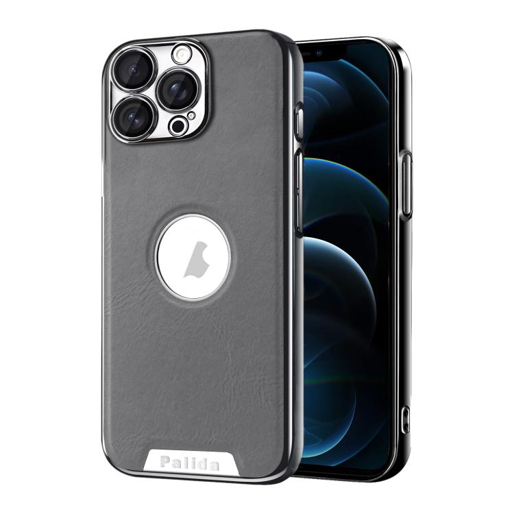 Custodia per telefono Palida in ecopelle vegana antiurto con finitura elettrolitica in stile Mecha., For iPhone 12, For iPhone 12 Pro Max, For iPhone 12 Pro