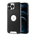 Custodia per telefono Palida in ecopelle vegana antiurto con finitura elettrolitica in stile Mecha., For iPhone 12, For iPhone 12 Pro Max, For iPhone 12 Pro
