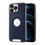 Custodia per telefono Palida in ecopelle vegana antiurto con finitura elettrolitica in stile Mecha., For iPhone 12, For iPhone 12 Pro Max, For iPhone 12 Pro