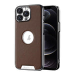 Custodia per telefono Palida in ecopelle vegana antiurto con finitura elettrolitica in stile Mecha., For iPhone 12, For iPhone 12 Pro Max, For iPhone 12 Pro