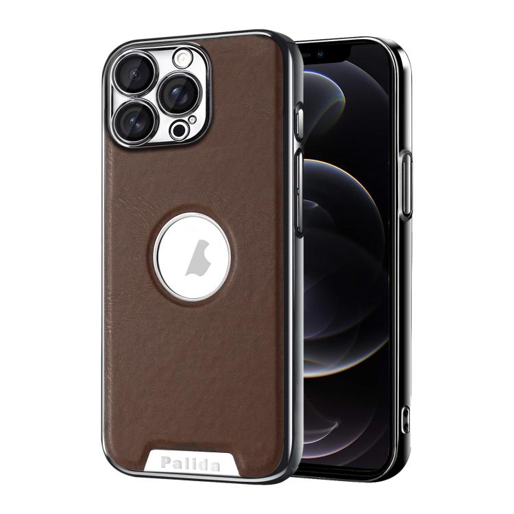 Custodia per telefono Palida in ecopelle vegana antiurto con finitura elettrolitica in stile Mecha., For iPhone 12, For iPhone 12 Pro Max, For iPhone 12 Pro