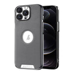 Custodia per telefono Palida in ecopelle vegana antiurto con finitura elettrolitica in stile Mecha., For iPhone 12, For iPhone 12 Pro Max, For iPhone 12 Pro