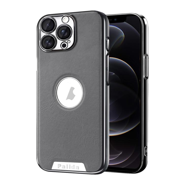 Custodia per telefono Palida in ecopelle vegana antiurto con finitura elettrolitica in stile Mecha., For iPhone 12, For iPhone 12 Pro Max, For iPhone 12 Pro