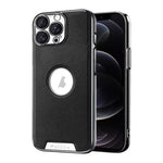 Custodia per telefono Palida in ecopelle vegana antiurto con finitura elettrolitica in stile Mecha., For iPhone 12, For iPhone 12 Pro Max, For iPhone 12 Pro