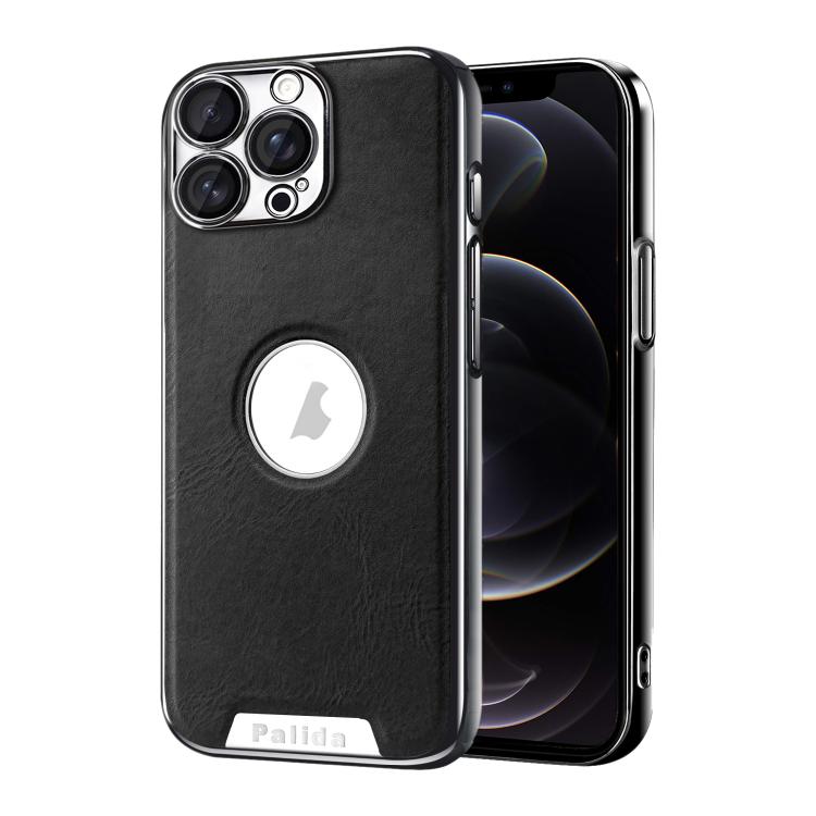 Custodia per telefono Palida in ecopelle vegana antiurto con finitura elettrolitica in stile Mecha., For iPhone 12, For iPhone 12 Pro Max, For iPhone 12 Pro