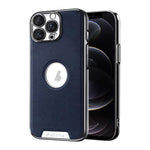 Custodia per telefono Palida in ecopelle vegana antiurto con finitura elettrolitica in stile Mecha., For iPhone 12, For iPhone 12 Pro Max, For iPhone 12 Pro