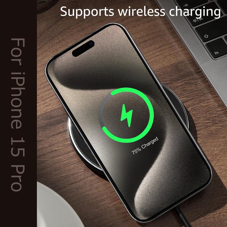 Custodia per telefono Palida in ecopelle vegana antiurto con finitura elettrolitica in stile Mecha., For iPhone 15 Pro, For iPhone 15, For iPhone 14, For iPhone 14 Pro