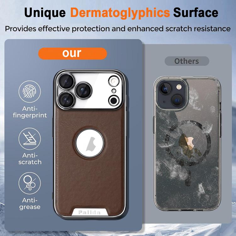 Custodia per telefono Palida in ecopelle vegana antiurto con finitura elettrolitica in stile Mecha., For iPhone 12, For iPhone 12 Pro Max, For iPhone 12 Pro