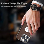 Custodia per telefono Palida in ecopelle vegana antiurto con finitura elettrolitica in stile Mecha., For iPhone 16 Pro Max, For iPhone 16 Pro, For iPhone 16, For iPhone 15 Pro Max