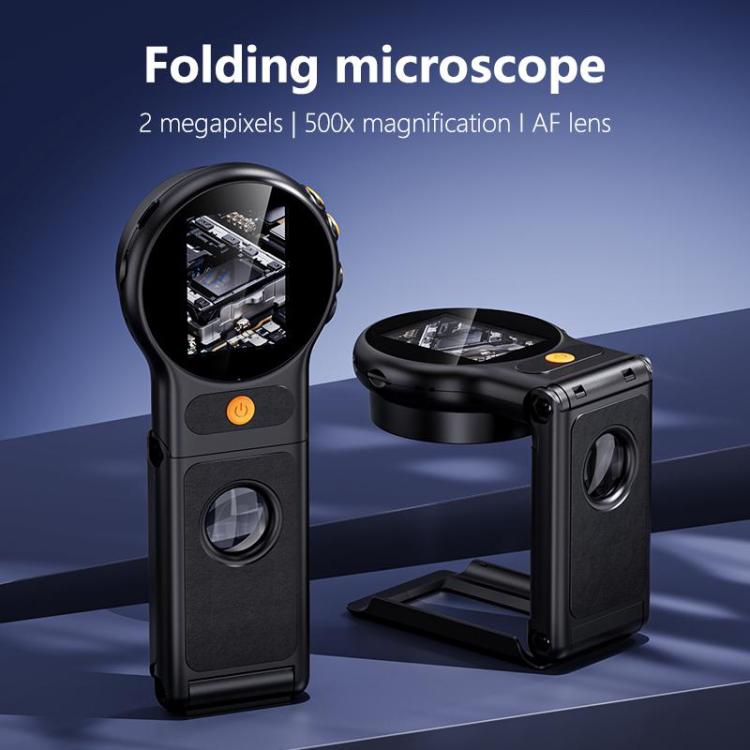 Microscopio digitale pieghevole e portatile Inskam 379 da 2 MP con display da 2 pollici., inskam379