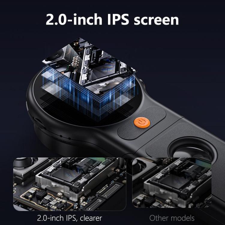 Microscopio digitale pieghevole e portatile Inskam 379 da 2 MP con display da 2 pollici., inskam379