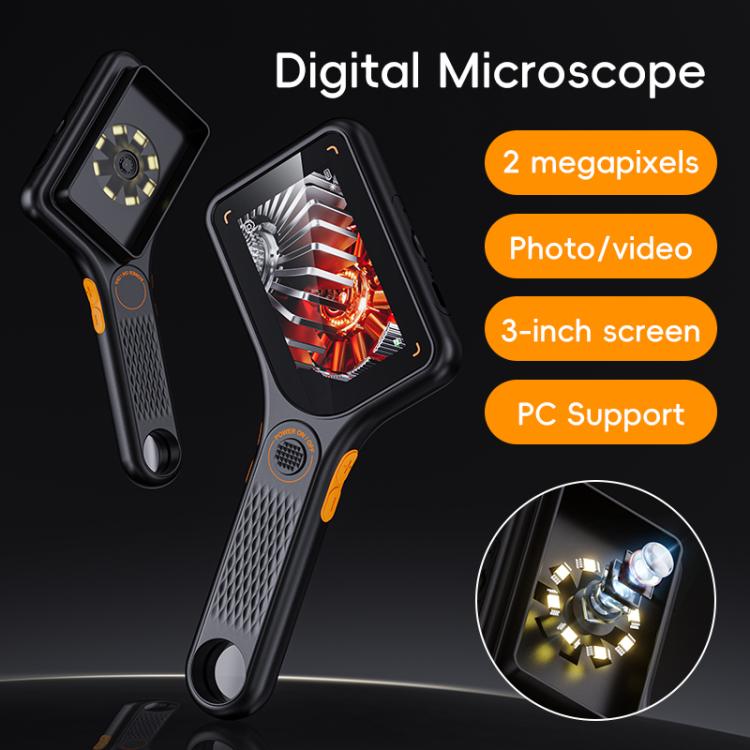 Microscopio digitale portatile Inskam 380 con display da 3 pollici e risoluzione 2MP., inskam380
