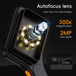 Microscopio digitale portatile Inskam 380 con display da 3 pollici e risoluzione 2MP., inskam380