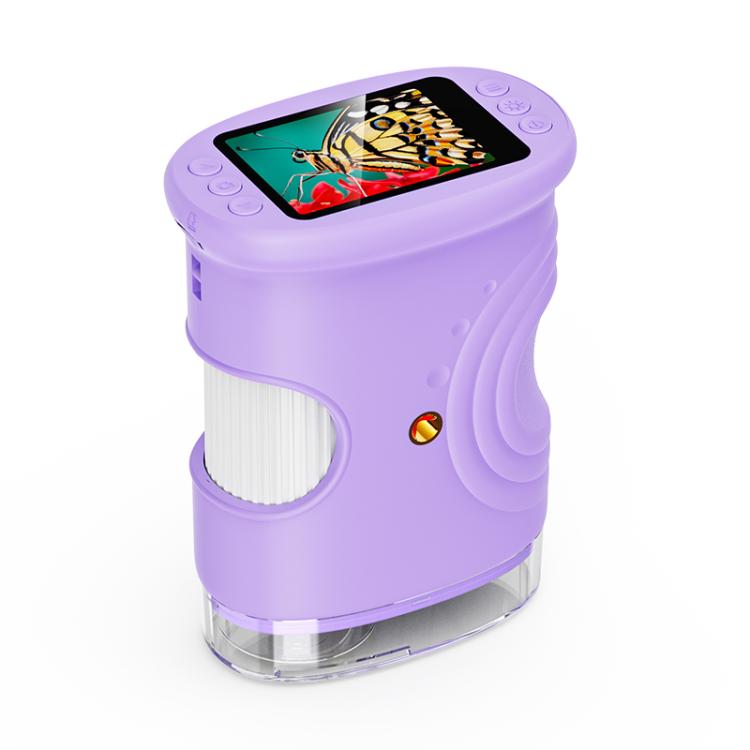 Microscopio digitale per bambini Inskam 382 con display da 2 pollici e 2 MP, ideale per l'osservazione della natura., inskam382