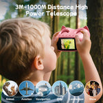 Microscopio digitale e telescopio binoculare 2 in 1 per bambini Inskam 387 con display da 2 MP e 2 pollici., inskam387