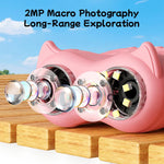 Microscopio digitale e telescopio binoculare 2 in 1 per bambini Inskam 387 con display da 2 MP e 2 pollici., inskam387