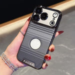 Custodia per telefono Palida con texture in Kevlar elettrolitico antiurto., For iPhone 17 Pro Max, For iPhone 17 Pro, For iPhone 17, For iPhone Air, For iPhone 16 Pro Max, For iPhone 16 Pro