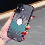Custodia per telefono Palida con texture in Kevlar elettrolitico antiurto., For iPhone 17 Pro Max, For iPhone 17 Pro, For iPhone 17, For iPhone Air, For iPhone 16 Pro Max, For iPhone 16 Pro