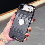 Custodia per telefono Palida con texture in Kevlar elettrolitico antiurto., For iPhone 17 Pro Max, For iPhone 17 Pro, For iPhone 17, For iPhone Air, For iPhone 16 Pro Max, For iPhone 16 Pro