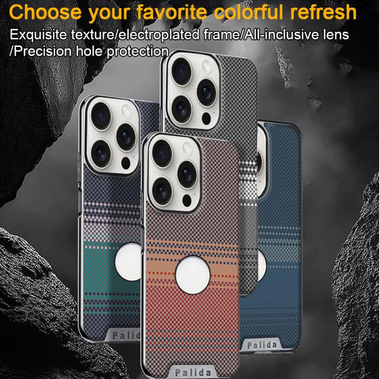 Custodia per telefono Palida con texture in Kevlar elettrolitico antiurto., For iPhone 14 Plus, For iPhone 14, For iPhone 14 Pro, For iPhone 14 Pro Max, For iPhone 13 Pro Max, For iPhone 13 Pro