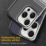 Custodia per telefono Palida con texture in Kevlar elettrolitico antiurto., For iPhone 16 Plus, For iPhone 16, For iPhone 15 Pro Max, For iPhone 15 Pro, For iPhone 15 Plus, For iPhone 15
