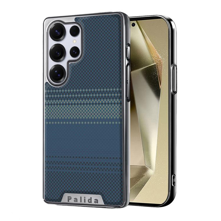 Custodia per telefono Palida con texture in Kevlar elettrolitico antiurto., For Samsung Galaxy S26 Ultra 5G, For Samsung Galaxy S26 5G, For Samsung Galaxy S25 5G, For Samsung Galaxy S25 Ultra 5G, For Samsung Galaxy S24 Ultra 5G, For Samsung Galaxy S24 5G