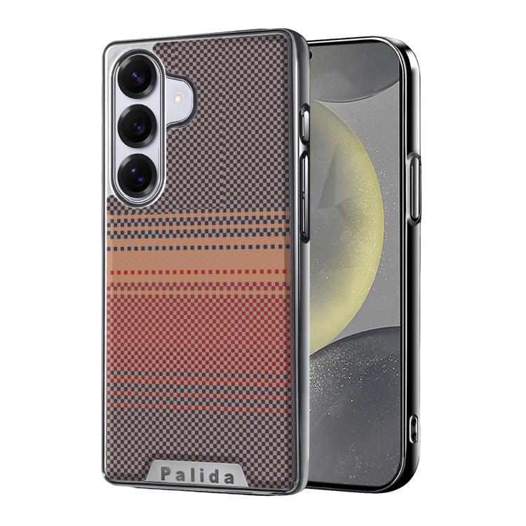 Custodia per telefono Palida con texture in Kevlar elettrolitico antiurto., For Samsung Galaxy S26 Ultra 5G, For Samsung Galaxy S26 5G, For Samsung Galaxy S25 5G, For Samsung Galaxy S25 Ultra 5G, For Samsung Galaxy S24 Ultra 5G, For Samsung Galaxy S24 5G