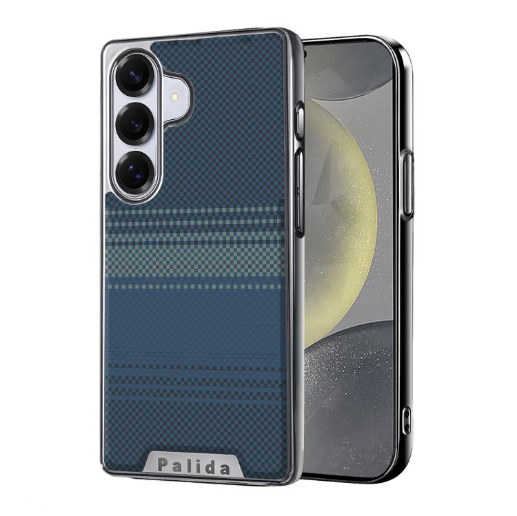 Custodia per telefono Palida con texture in Kevlar elettrolitico antiurto., For Samsung Galaxy S26 Ultra 5G, For Samsung Galaxy S26 5G, For Samsung Galaxy S25 5G, For Samsung Galaxy S25 Ultra 5G, For Samsung Galaxy S24 Ultra 5G, For Samsung Galaxy S24 5G