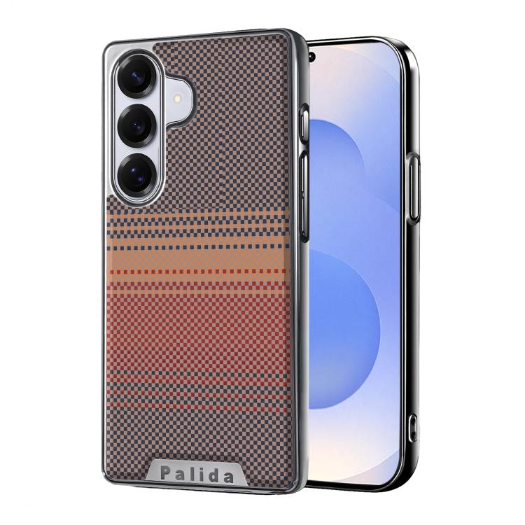 Custodia per telefono Palida con texture in Kevlar elettrolitico antiurto., For Samsung Galaxy S26 Ultra 5G, For Samsung Galaxy S26 5G, For Samsung Galaxy S25 5G, For Samsung Galaxy S25 Ultra 5G, For Samsung Galaxy S24 Ultra 5G, For Samsung Galaxy S24 5G