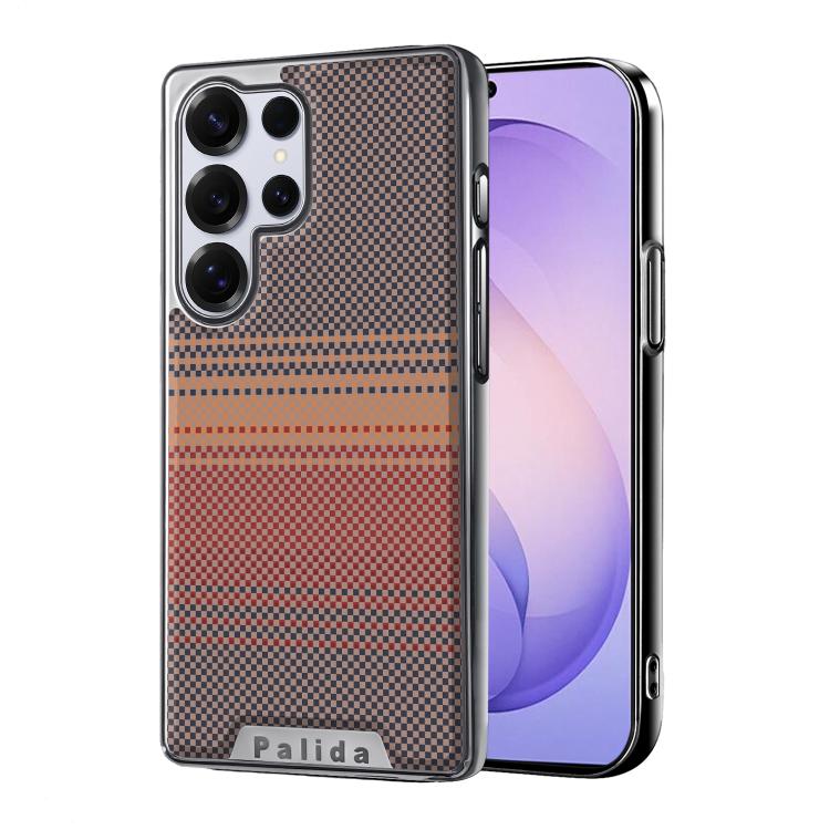 Custodia per telefono Palida con texture in Kevlar elettrolitico antiurto., For Samsung Galaxy S26 Ultra 5G, For Samsung Galaxy S26 5G, For Samsung Galaxy S25 5G, For Samsung Galaxy S25 Ultra 5G, For Samsung Galaxy S24 Ultra 5G, For Samsung Galaxy S24 5G