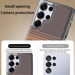 Custodia per telefono Palida con texture in Kevlar elettrolitico antiurto., For Samsung Galaxy S26 Ultra 5G, For Samsung Galaxy S26 5G, For Samsung Galaxy S25 5G, For Samsung Galaxy S25 Ultra 5G, For Samsung Galaxy S24 Ultra 5G, For Samsung Galaxy S24 5G